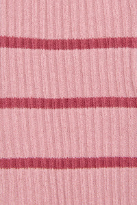 Princess Highway - Pink Striped Rib Sock - pink