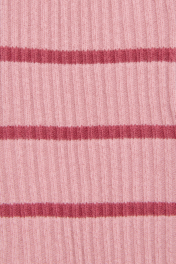 Princess Highway - Pink Striped Rib Sock - pink