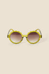 Princess Highway - Green Scallop Rim Sunglasses - green