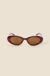 Princess Highway - Plum Soft Cats Eye Sunglasses - plum