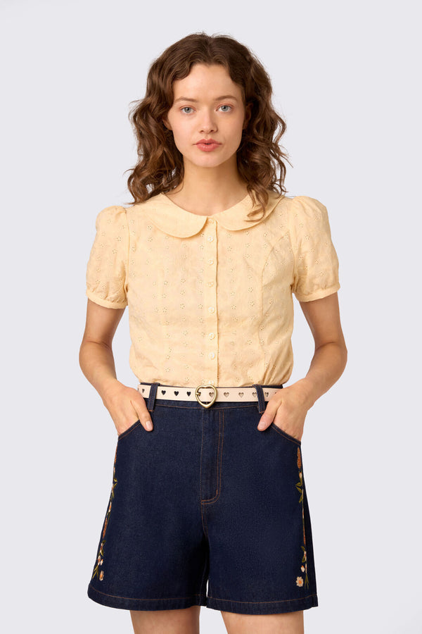 Princess Highway - Cream Heart To Heart Belt - cream