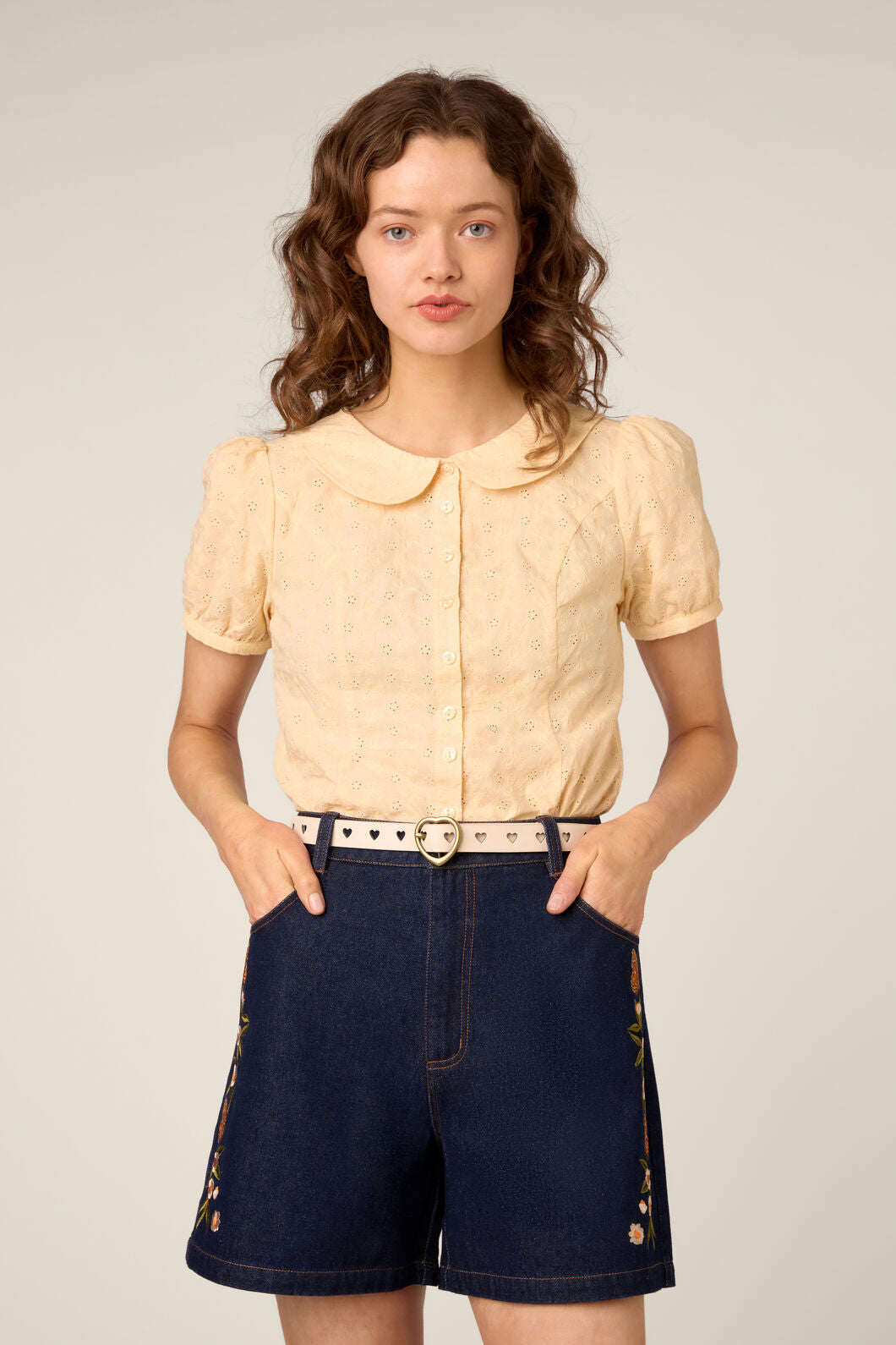 Princess Highway - Cream Heart To Heart Belt - cream