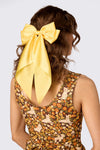 Princess Highway - Satin Bow Barrette Hair Clip - yellow