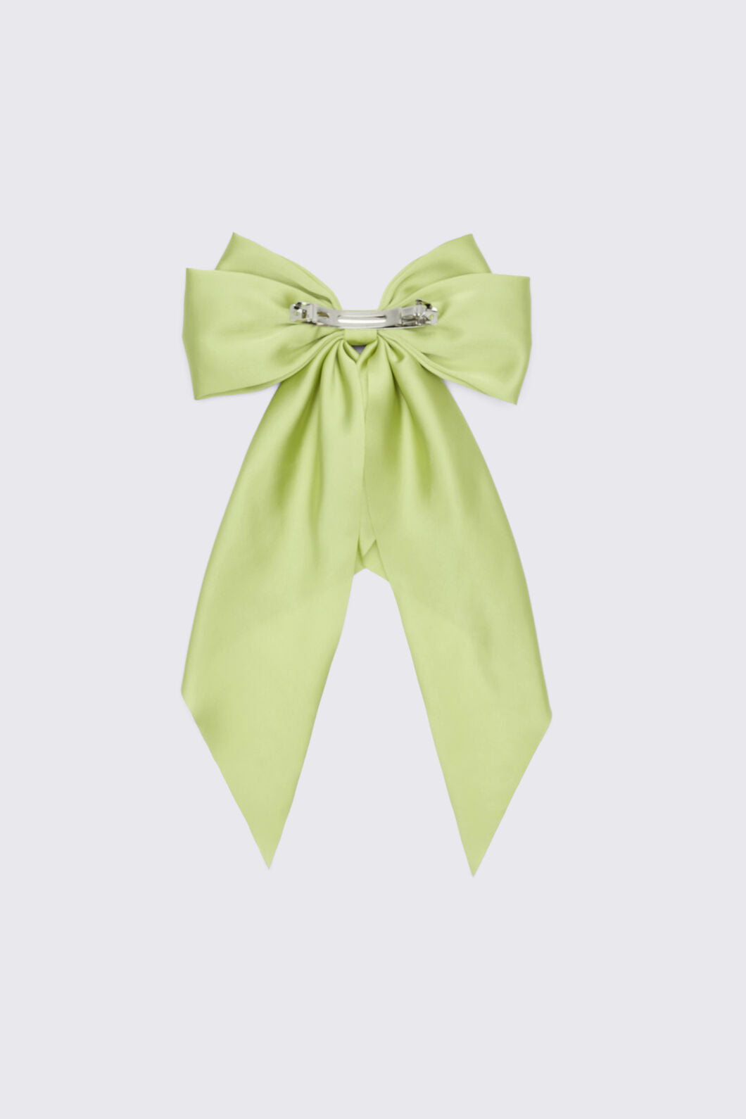 Princess Highway - Satin Bow Barrette Hair Clip - green