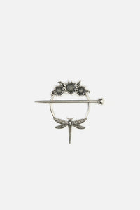 Princess Highway - Sunflower Dragonfly Hair Pin - silver
