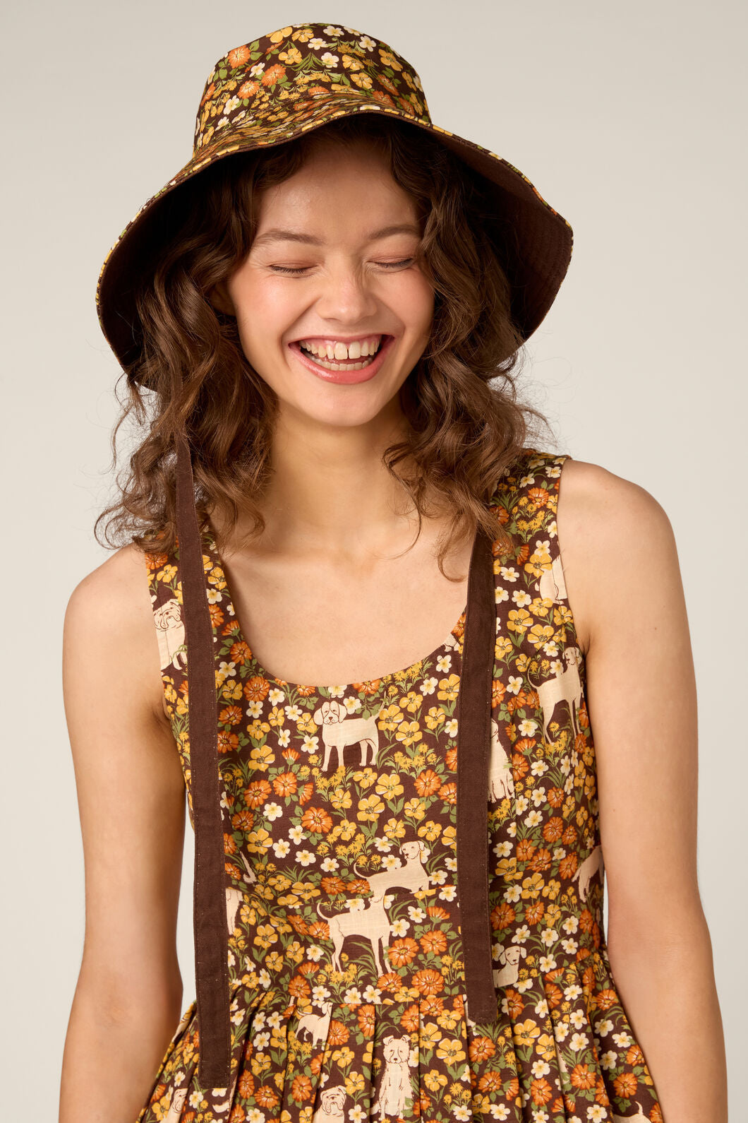Princess Highway - Meadow Reversible Hat - chocolate