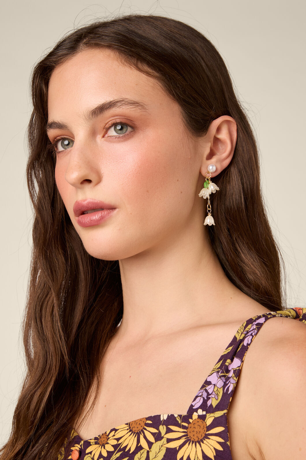 Princess Highway - White Tulip Earrings - white