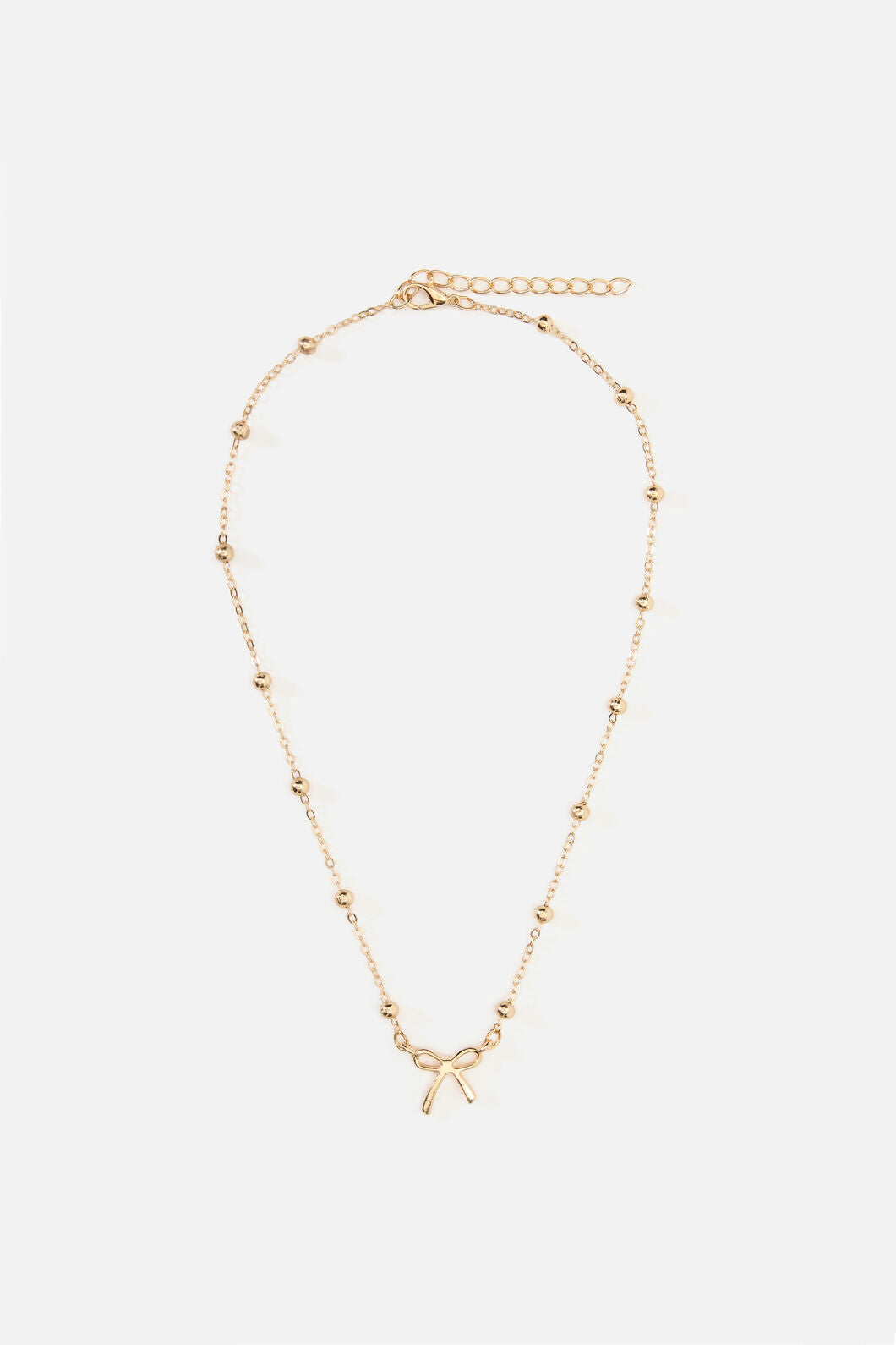 Princess Highway - Gold Bow Necklace - gold