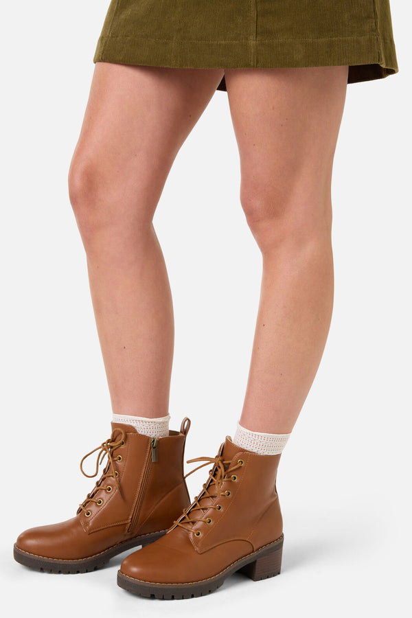 Princess Highway - Tan Lace Up Boot - tan