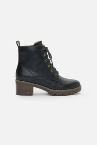 Princess Highway - Black Lace Up Boot - black