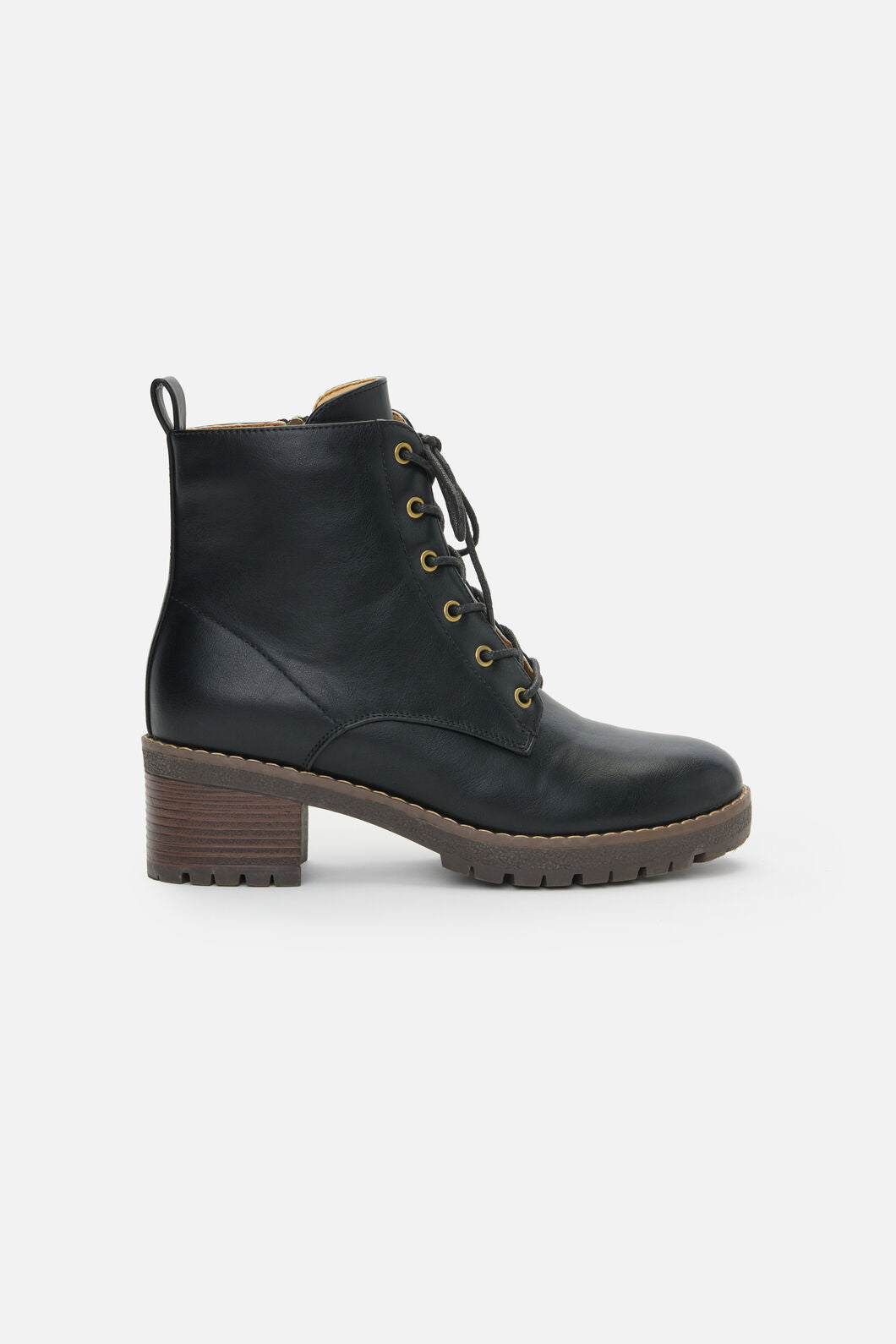 Princess Highway - Black Lace Up Boot - black