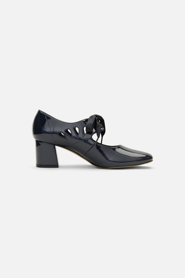 Princess Highway - Navy Vintage Cut Out Heel - navy
