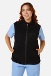 Princess Highway - Black Polar Fleece Scrub Vest - black