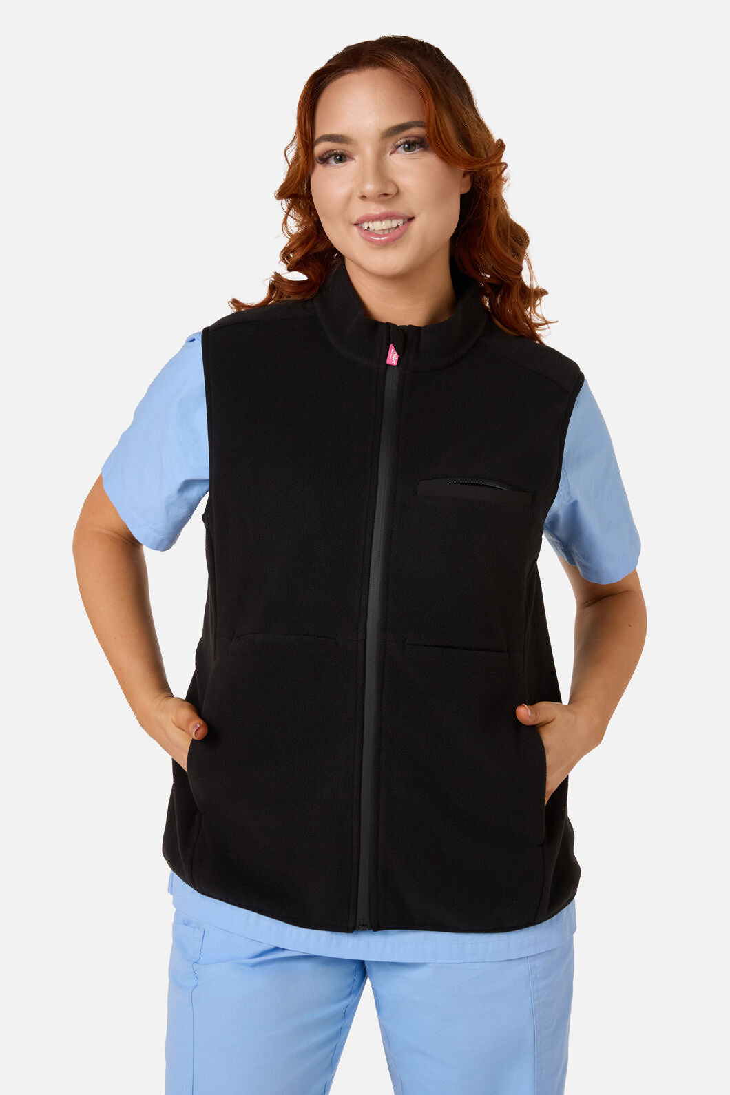 Princess Highway - Scrubs Black Polar Fleece Vest - black