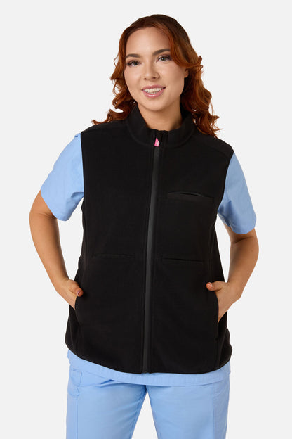 Princess Highway - Scrubs Black Polar Fleece Vest - black