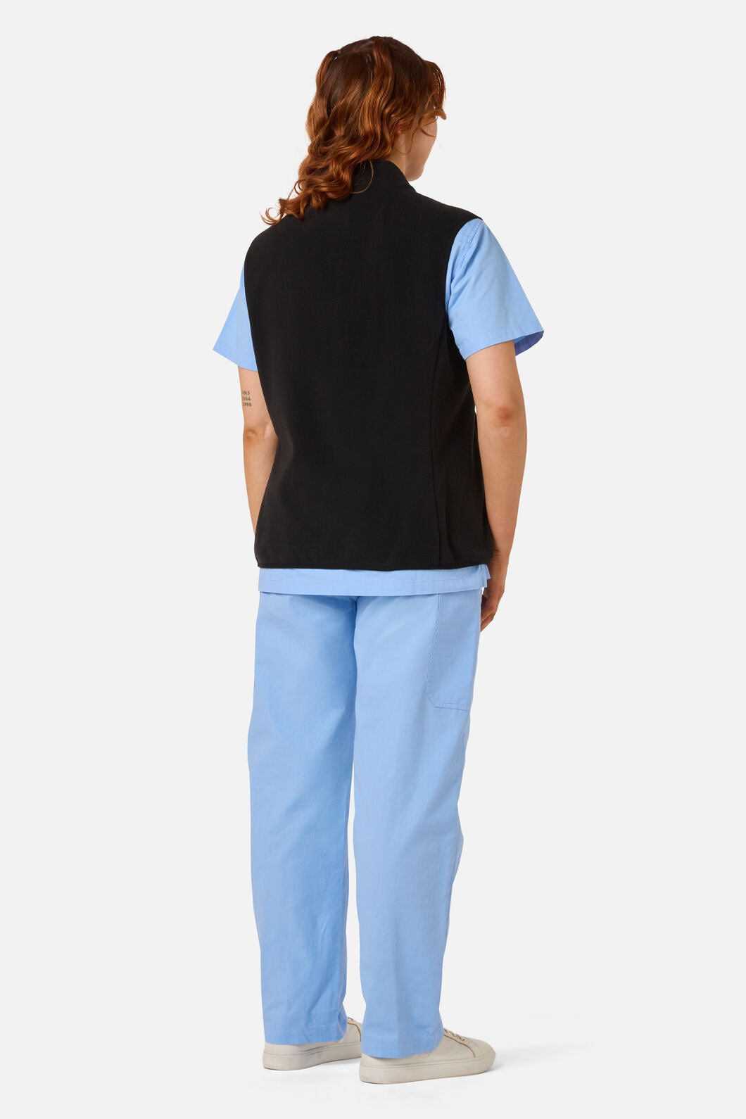 Princess Highway - Black Polar Fleece Scrub Vest - black