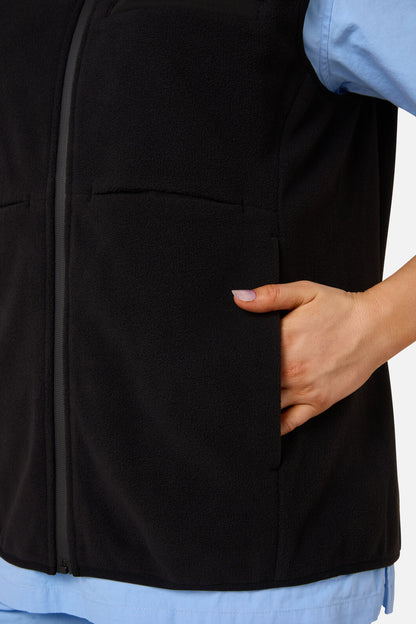 Princess Highway - Scrubs Black Polar Fleece Vest - black