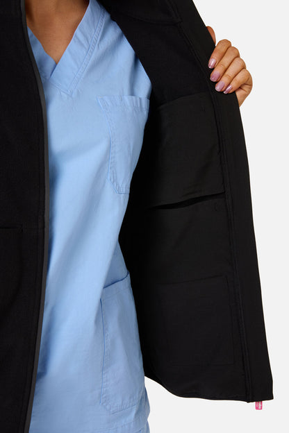 Princess Highway - Scrubs Black Polar Fleece Vest - black