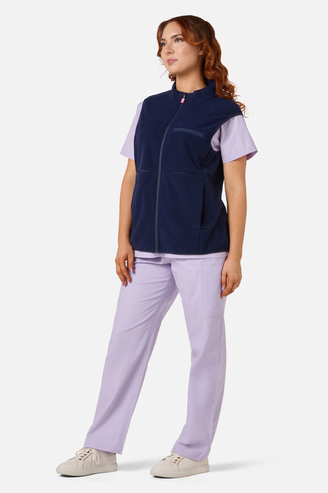 Princess Highway - Scrubs Navy Polar Fleece Vest - navy