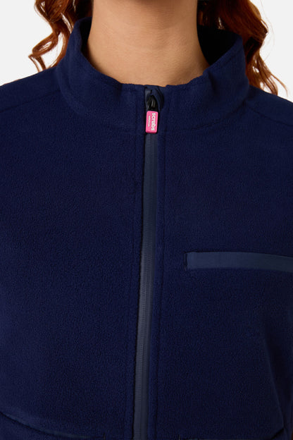 Princess Highway - Scrubs Navy Polar Fleece Vest - navy