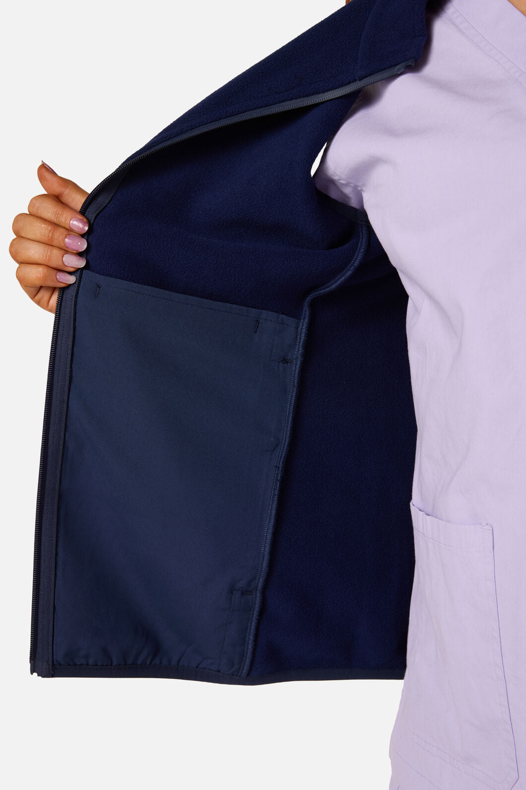 Princess Highway - Scrubs Navy Polar Fleece Vest - navy