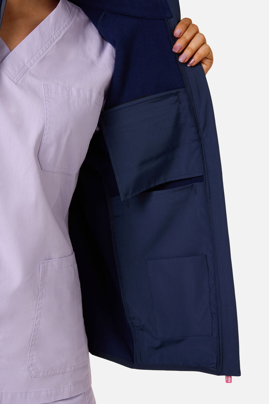 Princess Highway - Scrubs Navy Polar Fleece Vest - navy