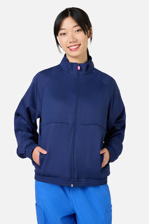 Princess Highway - Scrub Womens Navy Zip Up Jacket - navy