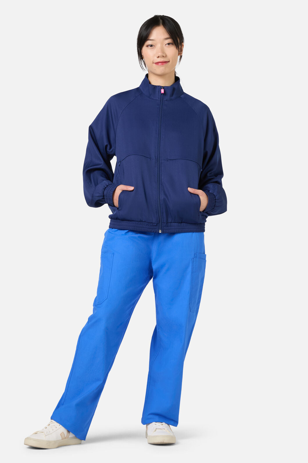 Princess Highway - Scrub Womens Navy Zip Up Jacket - navy