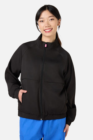 Princess Highway - Scrub Womens Black Zip Up Jacket - black
