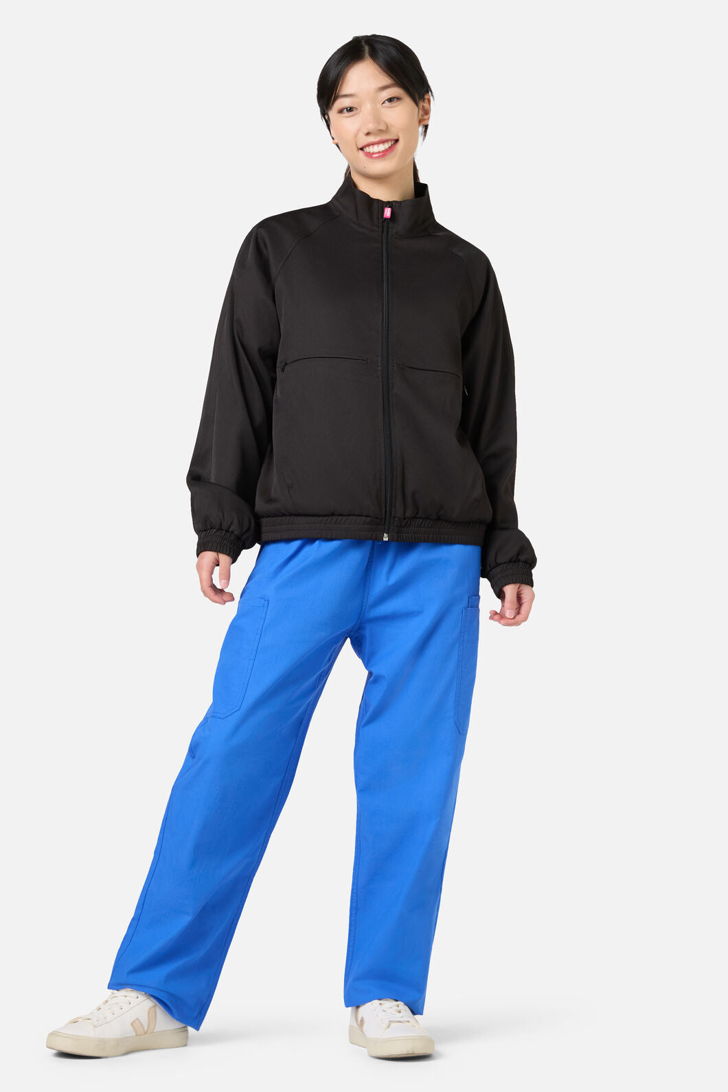 Princess Highway - Scrub Womens Black Zip Up Jacket - black