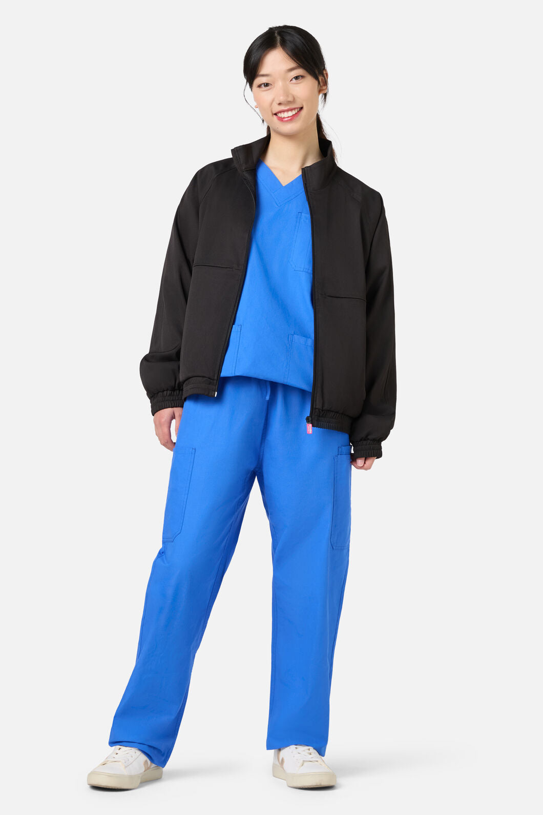 Princess Highway - Scrub Womens Black Zip Up Jacket - black