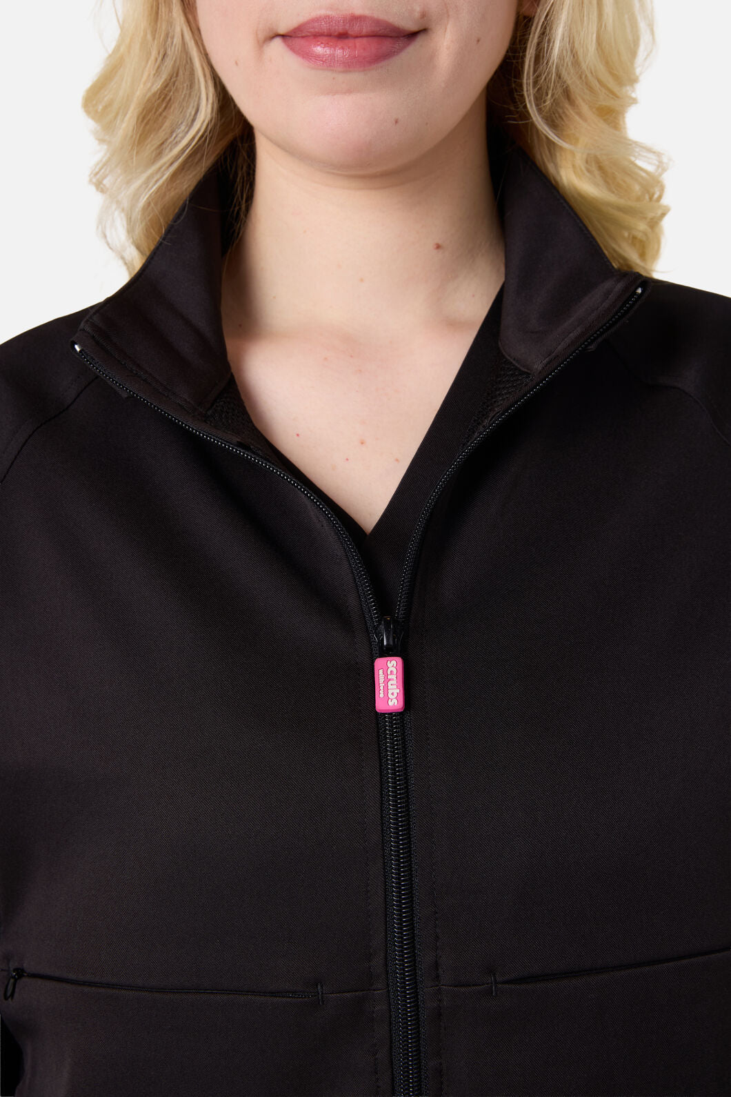 Princess Highway - Scrub Wmns Black zip up Jacket - black