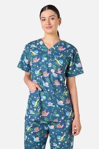 Princess Highway - Snailed It Scrub Set - blue