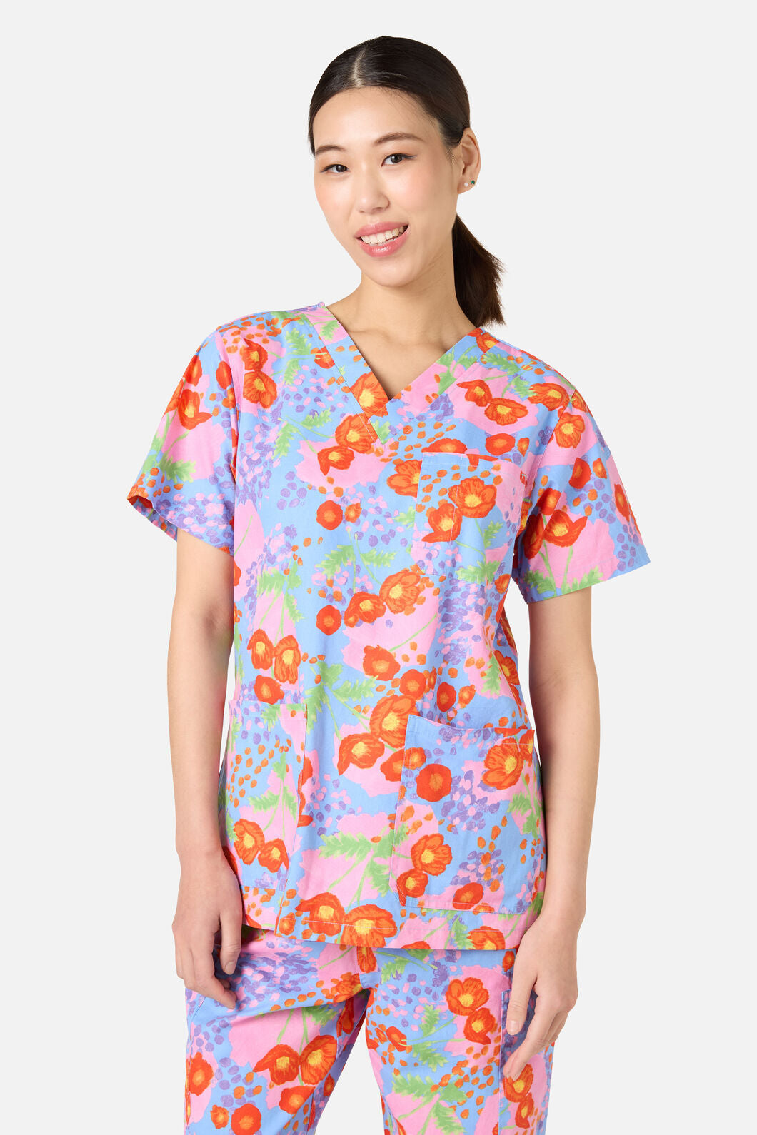 Princess Highway - Poppy Dotty Scrub Set - multi
