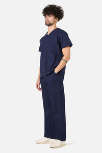 Princess Highway - 100% Cotton Navy Scrub Set - navy