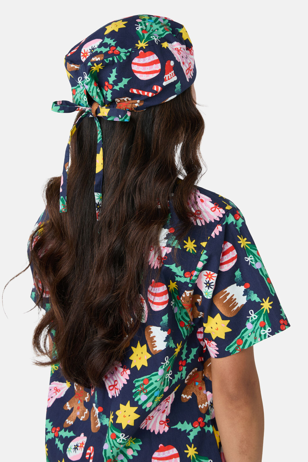 Princess Highway - Santa's Sweet Treats Scrub Hat - blue