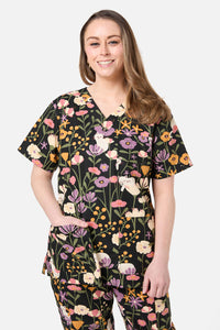 Princess Highway - Zoe Cat scrub set - black