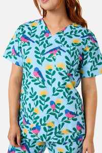 Princess Highway - PINK ROBIN SCRUB SET - blue