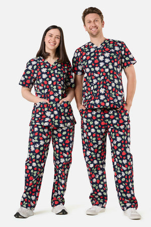 Princess Highway - LA FRAISE SCRUB SET - navy