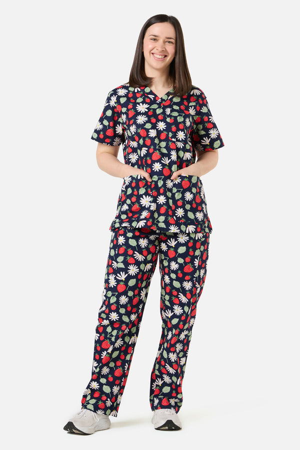 Princess Highway - LA FRAISE SCRUB SET - navy