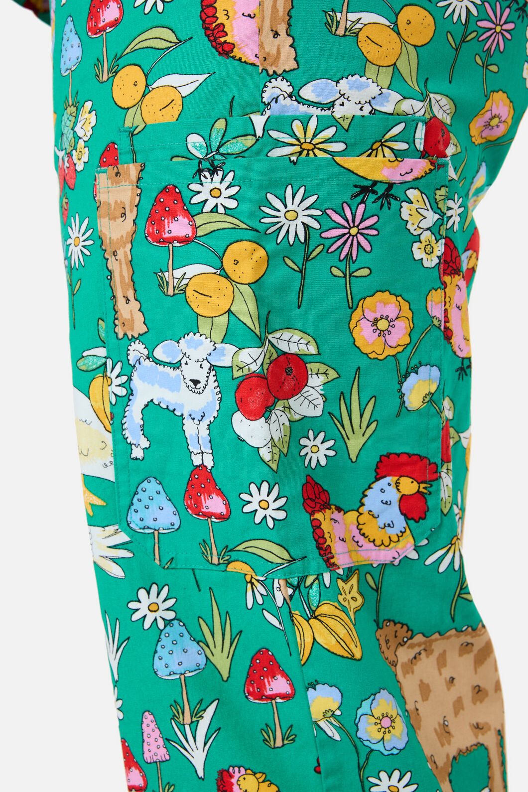 Princess Highway - FARM ANIMALS SCRUB SET - green