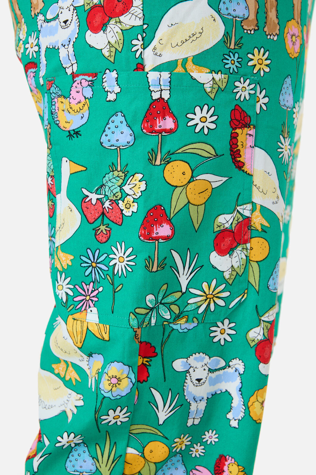 Princess Highway - FARM ANIMALS SCRUB SET - green