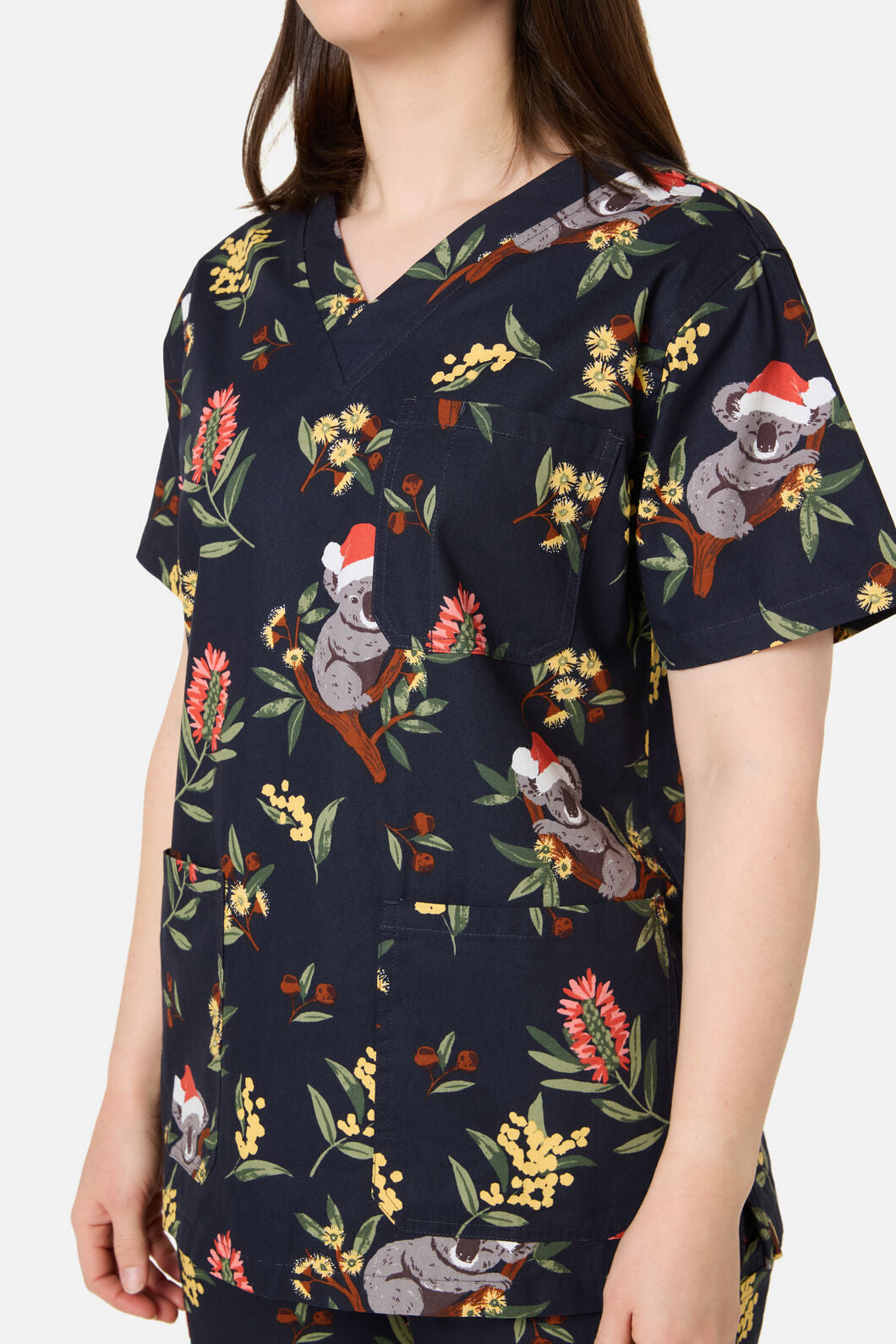 Princess Highway - CHRISTMAS KOALA NAVY SCRUB SET - navy