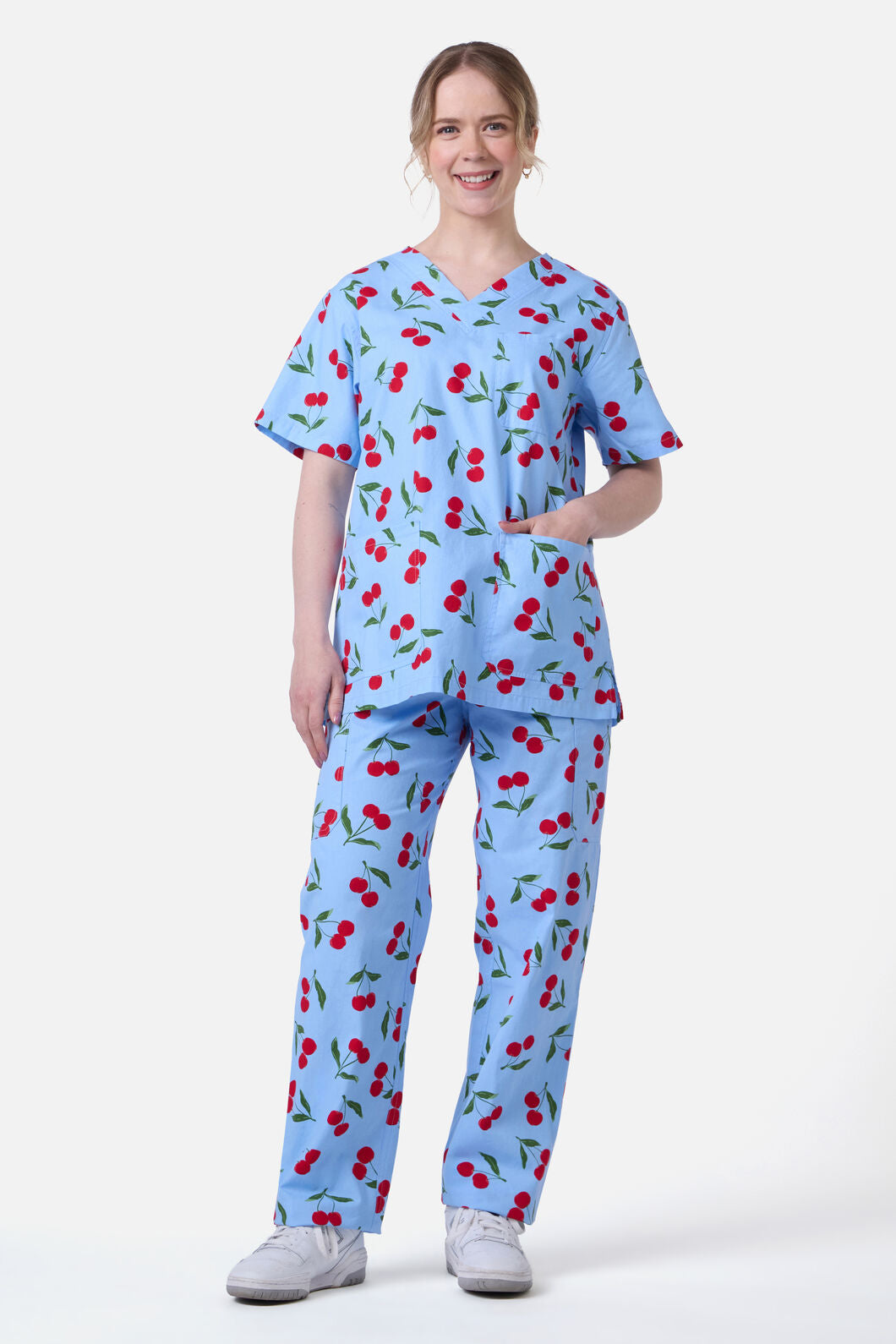 Princess Highway - CHERRY SCRUB SET - blue