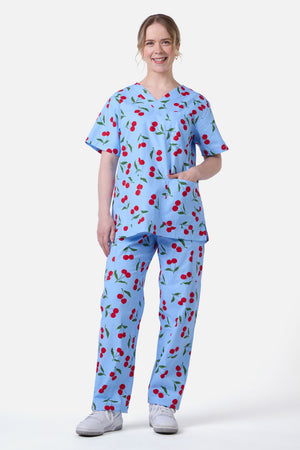 Princess Highway - CHERRY SCRUB SET - blue