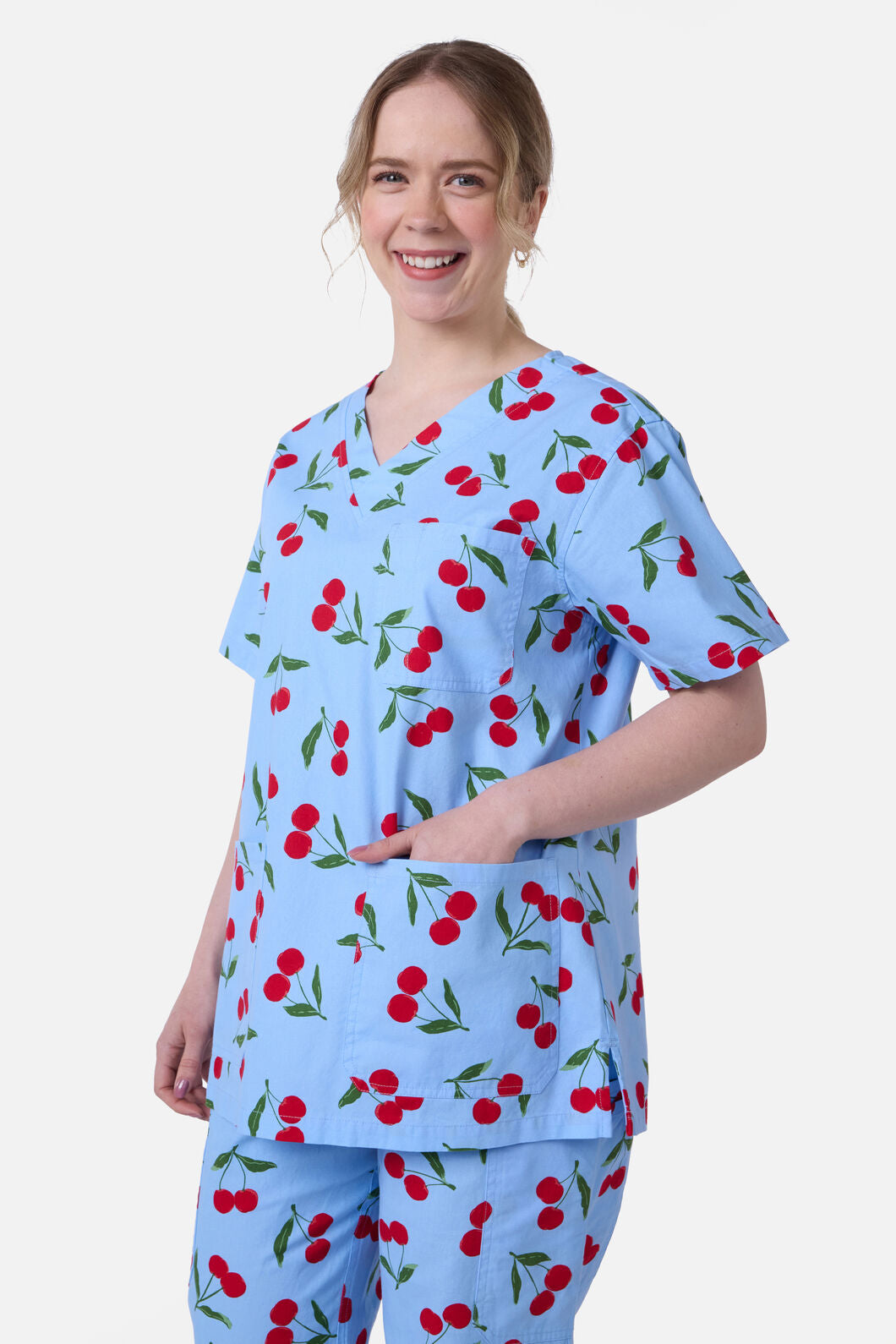 Princess Highway - CHERRY SCRUB SET - blue