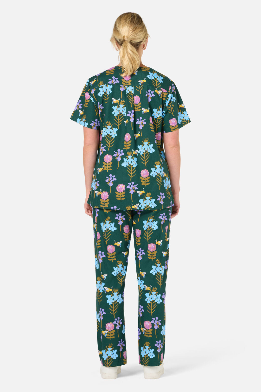 Princess Highway - Blue Banded Bee scrub set - green