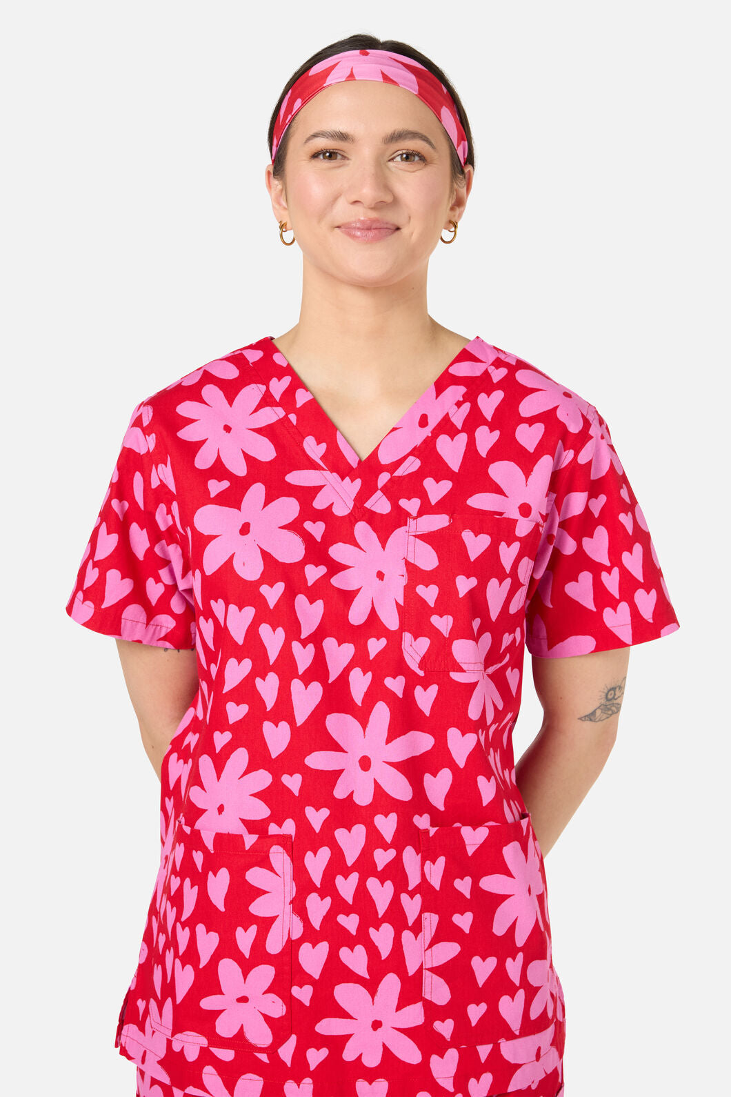 Princess Highway - Valentina scrub headband - red