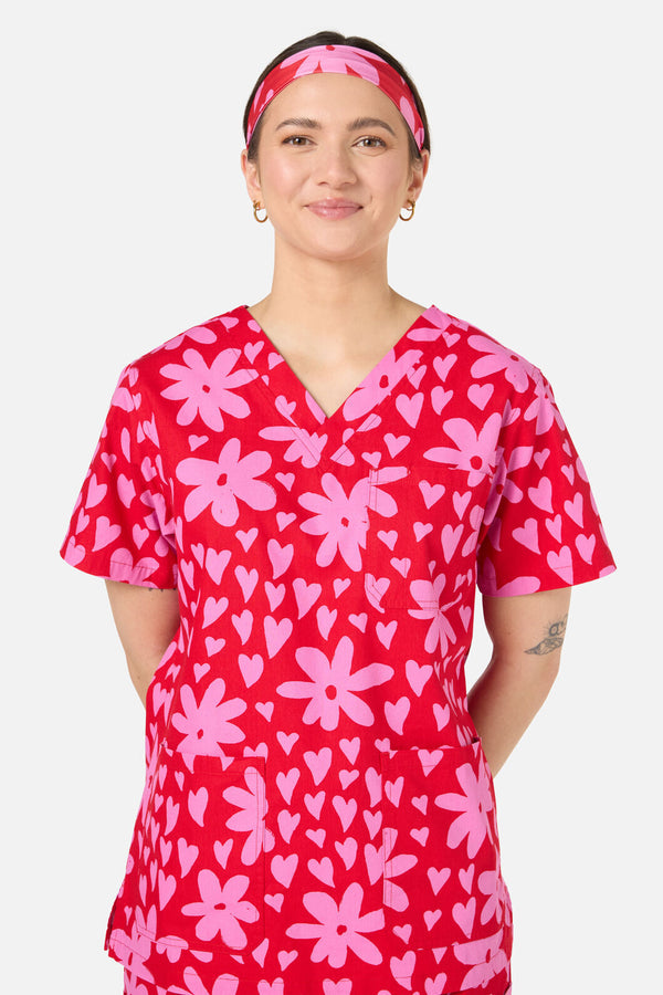 Princess Highway - Valentina scrub headband - red