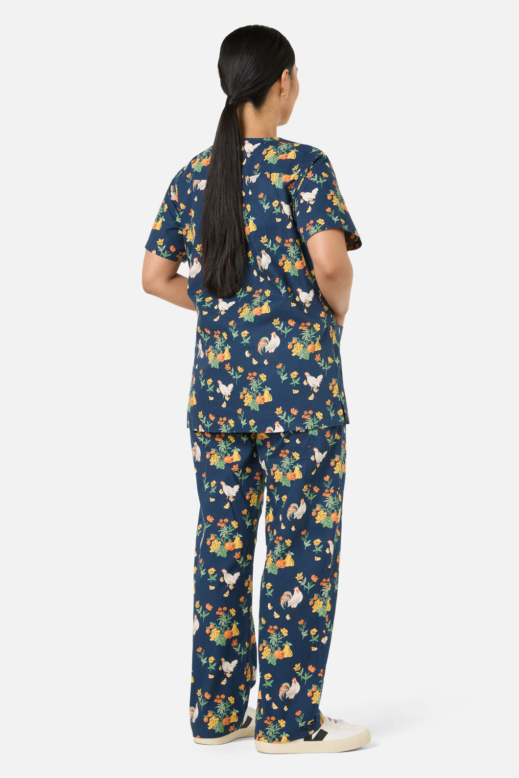 Princess Highway - Chickens Scrub Set - navy